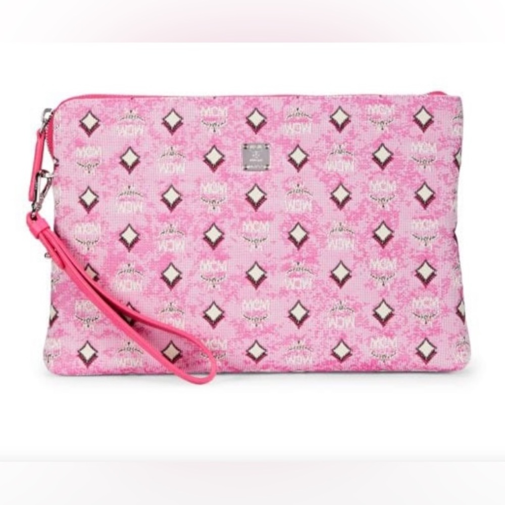 MCM Pink Cloth Clutch-Perfect Holiday Gift